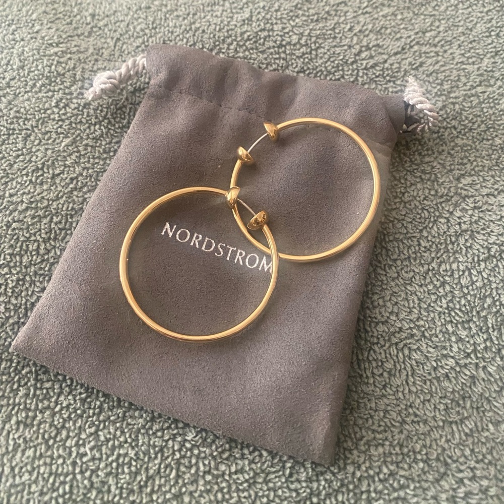 Jenny Bird Gold Hoop Earrings